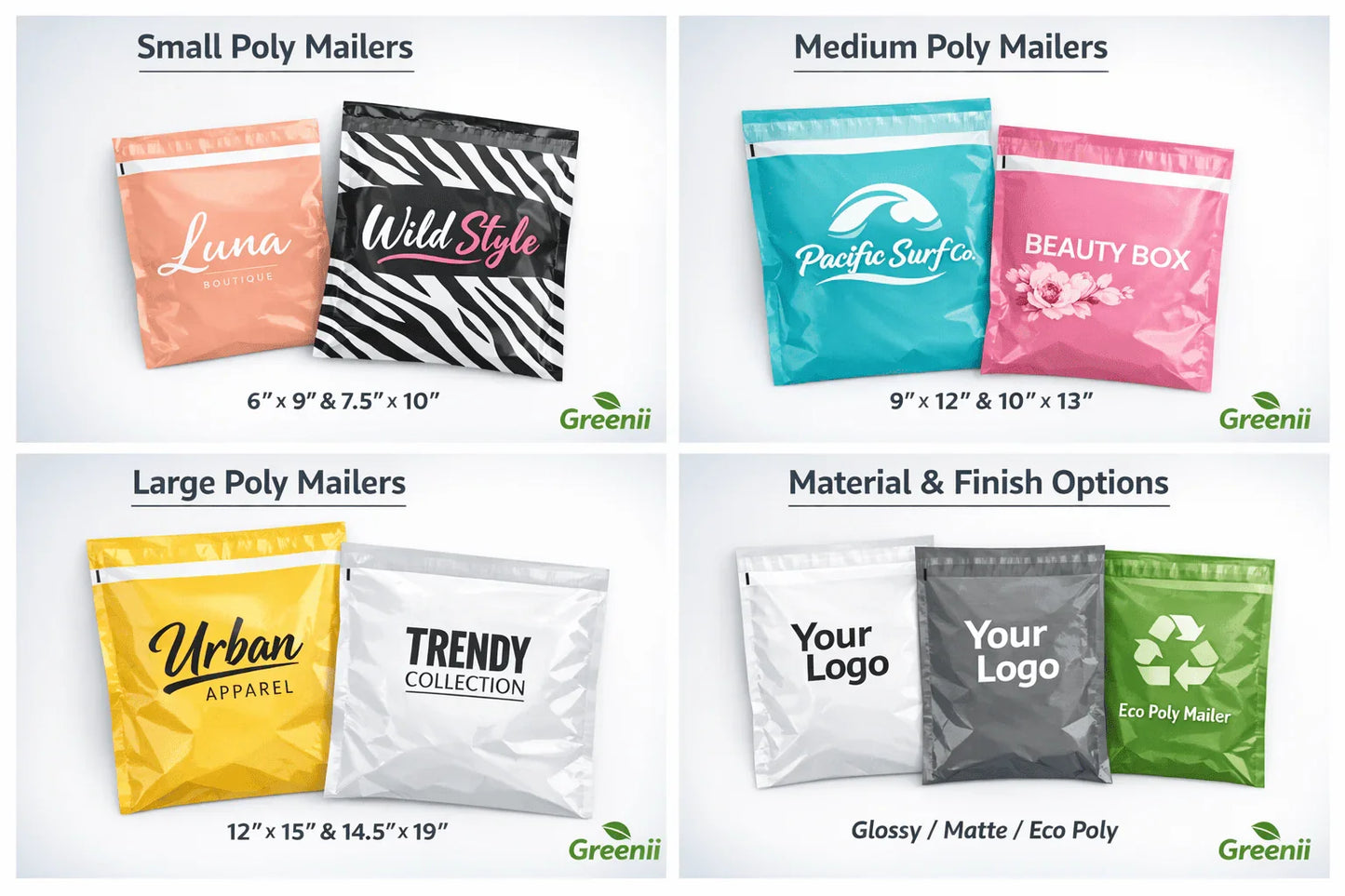 Custom Printed Poly Mailers | Branded Mailing Plastic Envelopes Canada