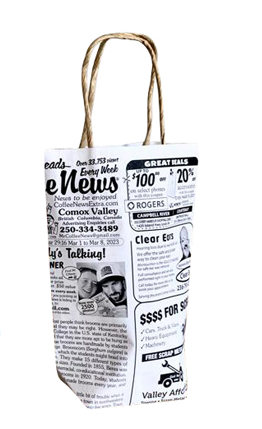 White Coffee News Paper Bags - Extra Small size