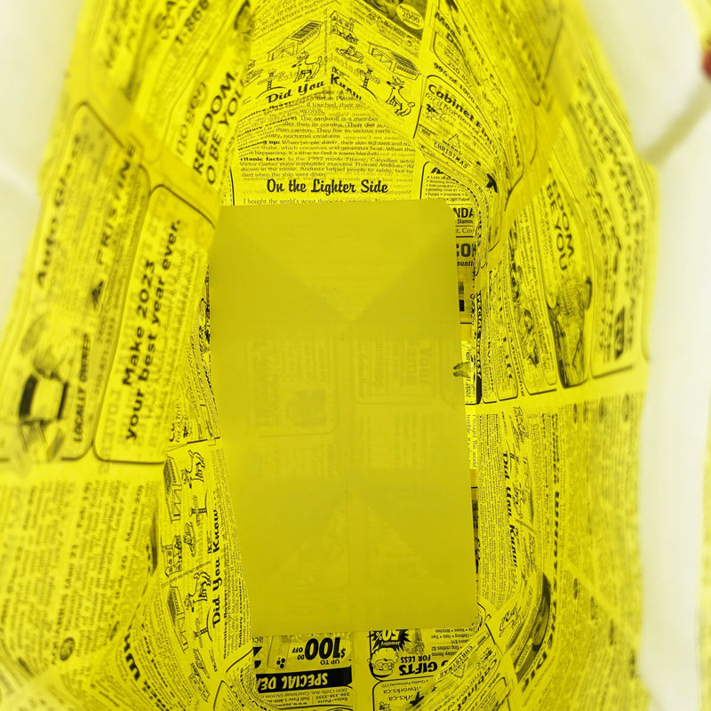 Yellow Coffee News Paper bags - Large size