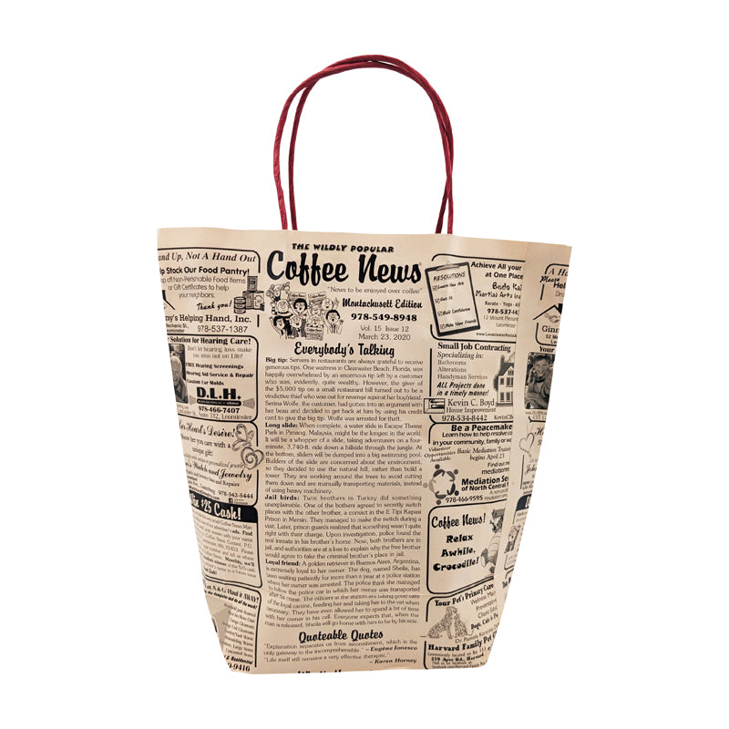 Coffee News paper bags - Medium size - Short Version