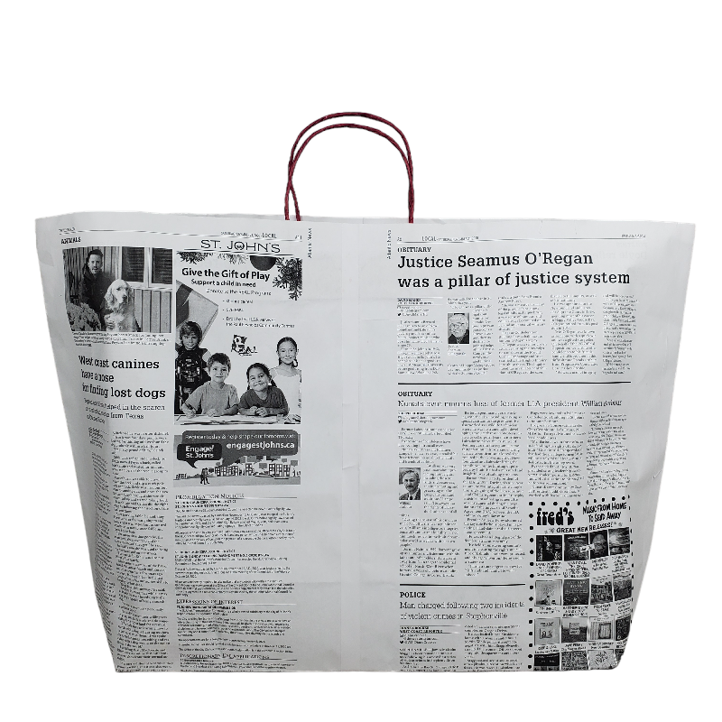 White News Paper Bags - Extra Large size (Wide Version)