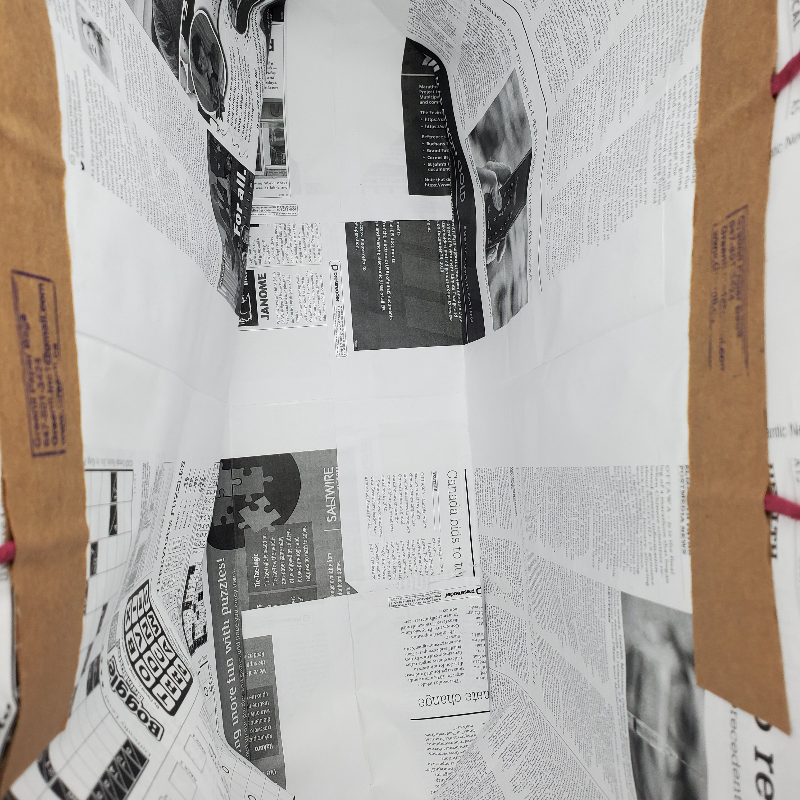 White News Paper Bags - Extra Large size (Wide Version)