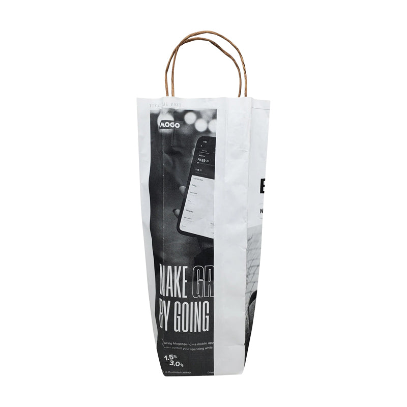 Wine paper bag - White