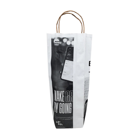 Wine paper bag - White