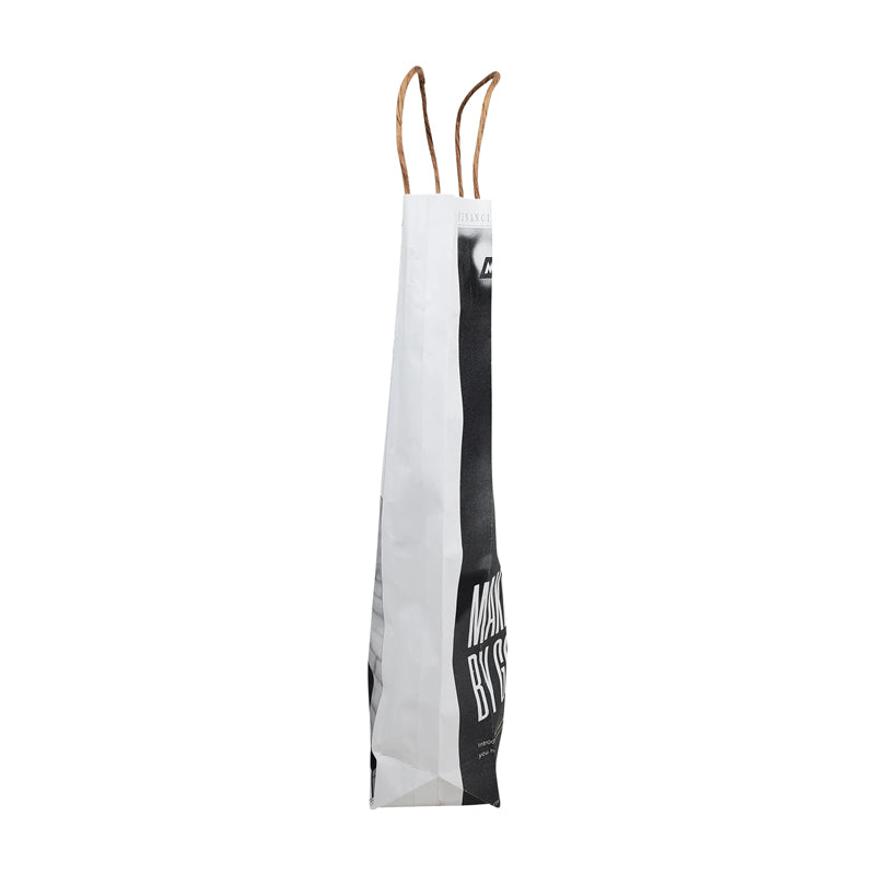 Wine paper bag - White