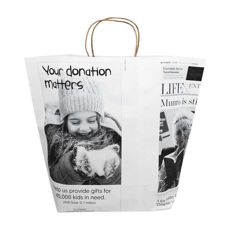 Sample pack - White newsprint paper bags