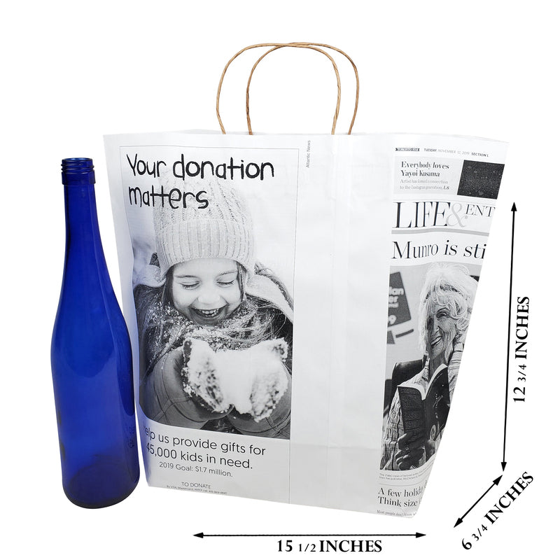 White News Paper Bags - Large size