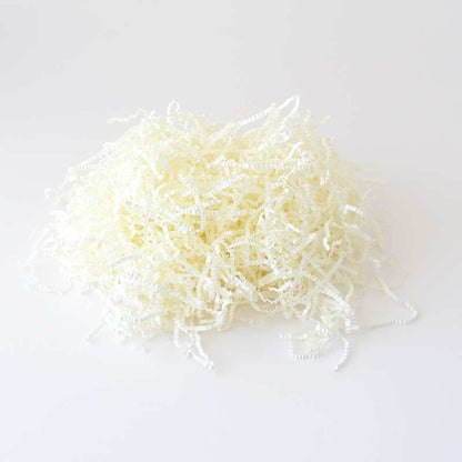 Crinkle paper shreds - Ivory or cream