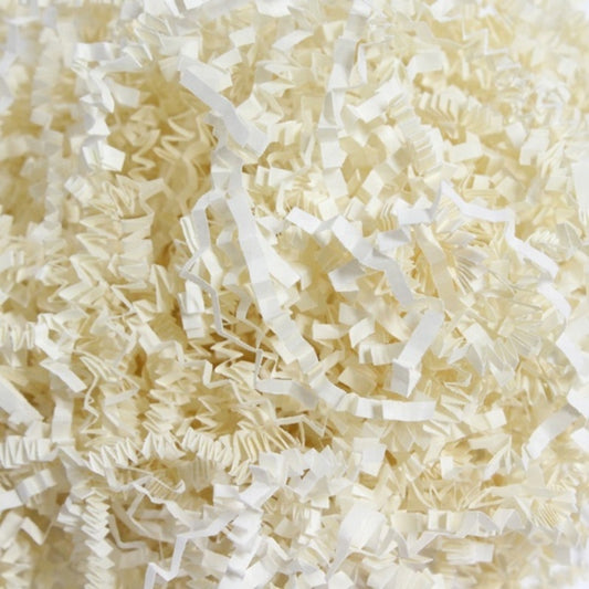 Crinkle paper shreds - Ivory or cream