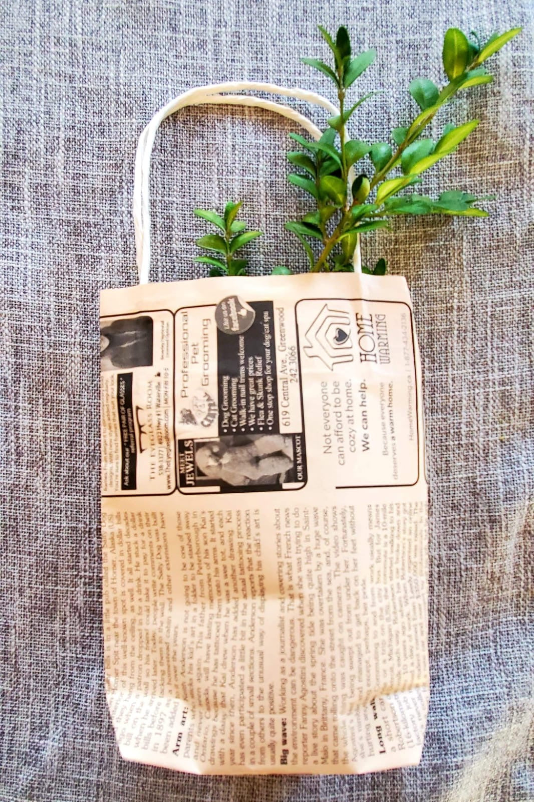 Coffee News Paper Bags - Extra Small size