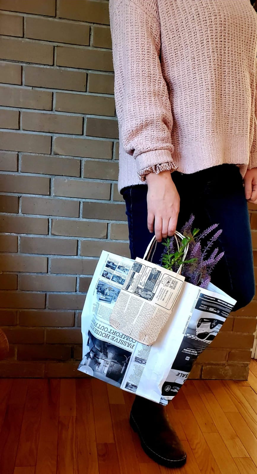 White News Paper Bags - Large size