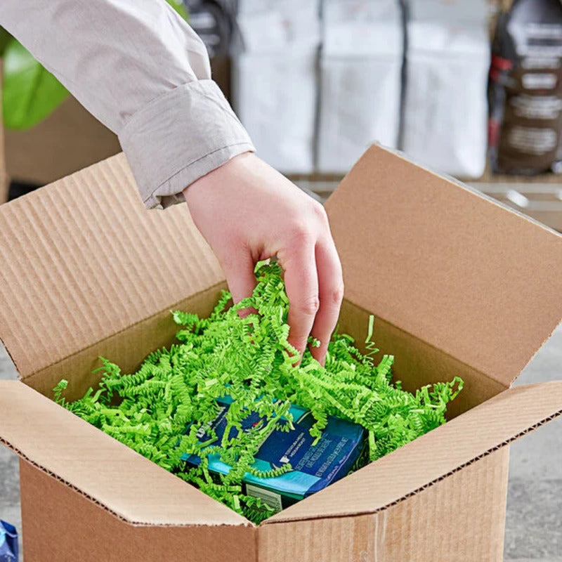 Crinkle paper shreds - Lemon Green