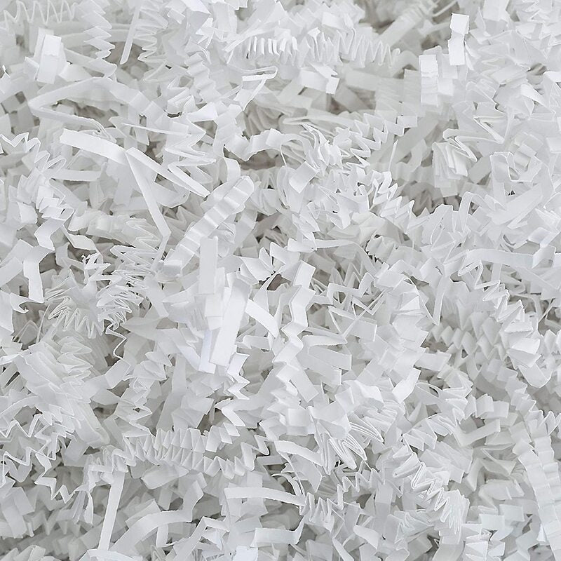 Crinkle paper shreds - White