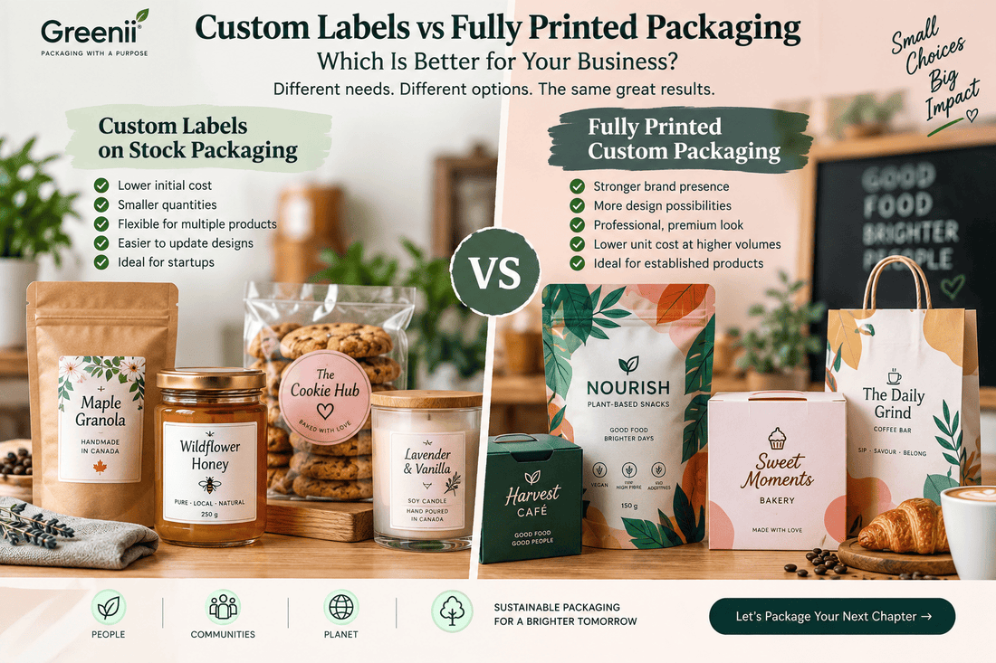 Custom Labels vs Printed Packaging | Which Should You Choose?