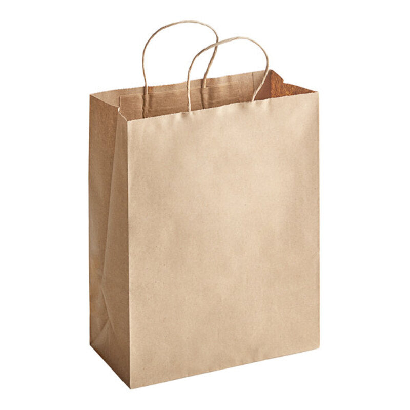 Kraft Paper Bags with handles, 10x5x13 inches