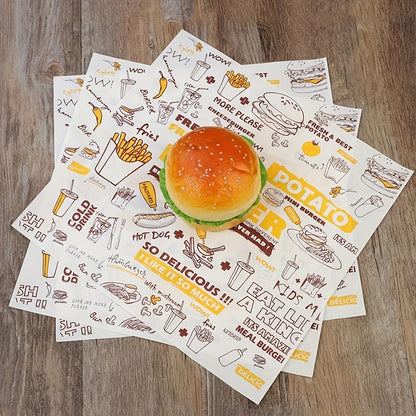 Custom Food Wrapping Paper Printed with Your Logo | Burger, Sandwich & Deli Wraps