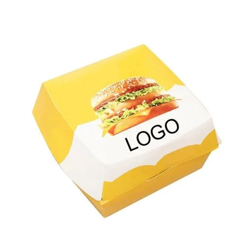 Custom Printed Hamburger Box | Eco Friendly Takeout Packaging | Restaurant Branding