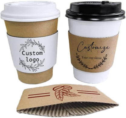 Custom Printed Coffee Cup Sleeves | Eco-Friendly Brand Packaging Canada