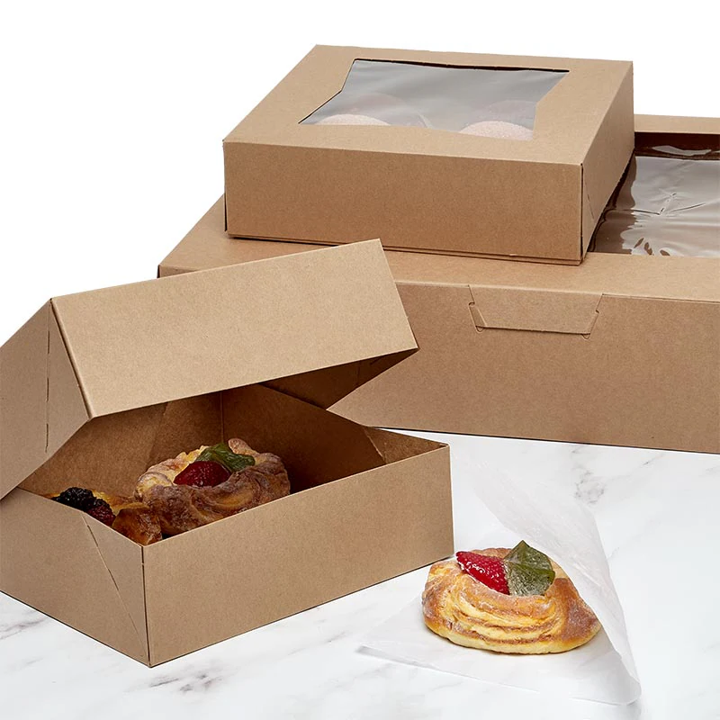 Plain Cake Boxes | Eco-Friendly Bakery Packaging | Wholesale Cake Takeout Boxes