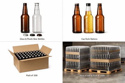 Beer Bottles | Glass Beer Bottles or Plastic Beer Bottles | B2B Wholesale Packaging