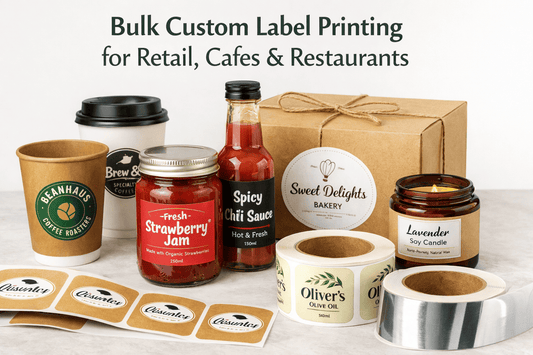 Bulk Custom Label Printing for Retail, Cafes & Restaurants
