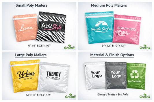 Custom Printed Poly Mailers | Branded Mailing Plastic Envelopes Canada