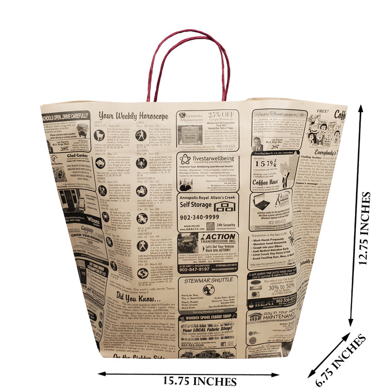 Coffee News Paper bags - Large size (Copy)