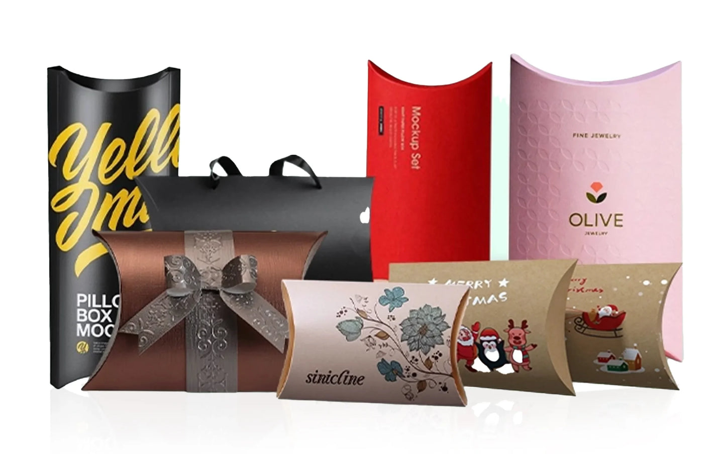 Custom Pillow Boxes | Jewelry, Gifts & Retail Packaging | Printed with Your Logo