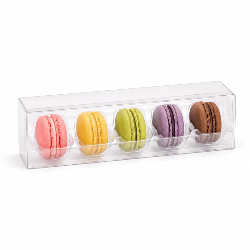 Clear Macaron Boxes with Inner Tray