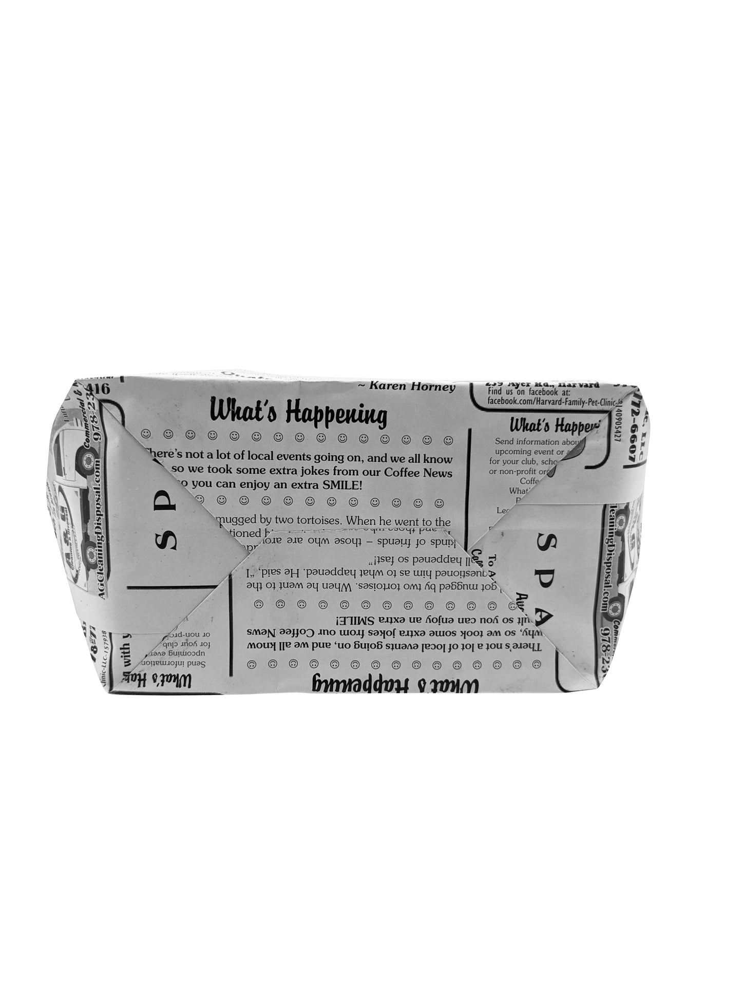 White Coffee News paper bags - Medium size - Short Version