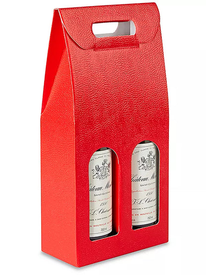 Wine Bottle Carrier Case | Eco Friendly Wine Packaging | Gift Ready Bottle Box