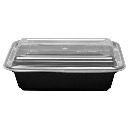 Rectangular Microwave-Safe Meal Prep Containers with Lids