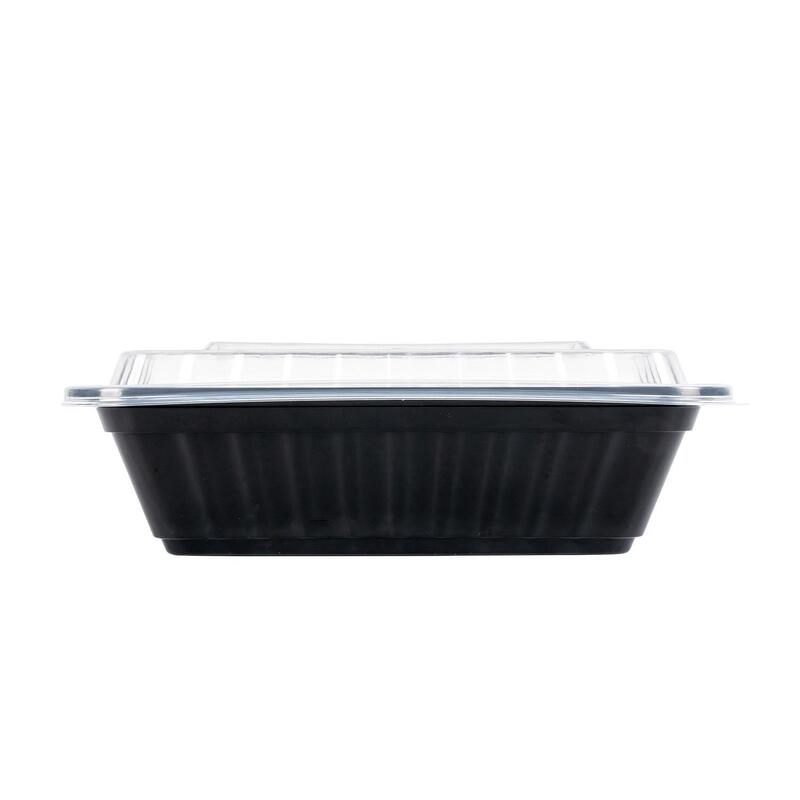 Rectangular Microwave-Safe Meal Prep Containers with Lids