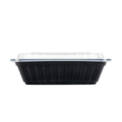Rectangular Microwave-Safe Meal Prep Containers with Lids