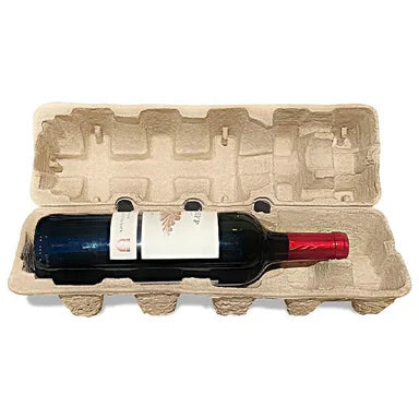 Wine Pulp Shipper | Molded Pulp Wine Shipping Box | Eco-Friendly Wine Packaging