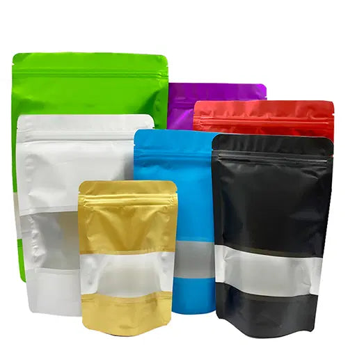 Plain Stand-Up Pouches with Optional Clear Window – Pack of 500