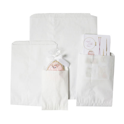Flat White Bags (Notion Kraft White Paper Bags) – Wholesale Eco-Friendly Packaging
