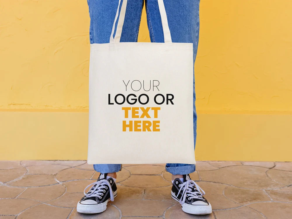 Custom Printed Cotton Tote Bags | Eco-Friendly Reusable Shopping Bags | Bulk Wholesale