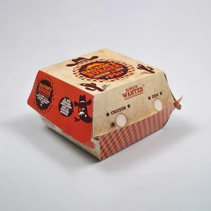 Custom Printed Hamburger Box | Eco Friendly Takeout Packaging | Restaurant Branding