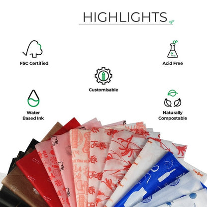 Custom Printed Tissue Paper – 15 × 20 Inches