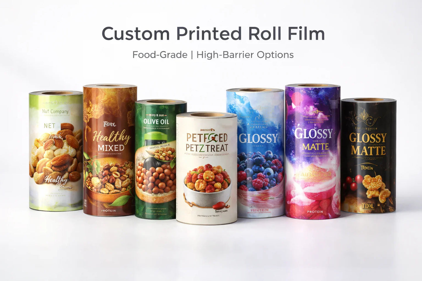 Plastic Printed Laminated Packaging Film Roll | Custom Wholesale Flexible Packaging