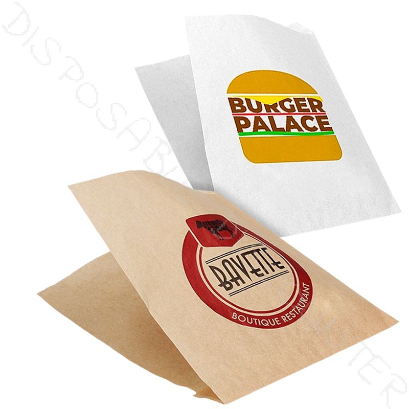 Custom Printed Cookie Pouch & Burger Pocket | Eco Friendly Food Packaging | Heat Seal Pouch | Restaurant Bakery Branding