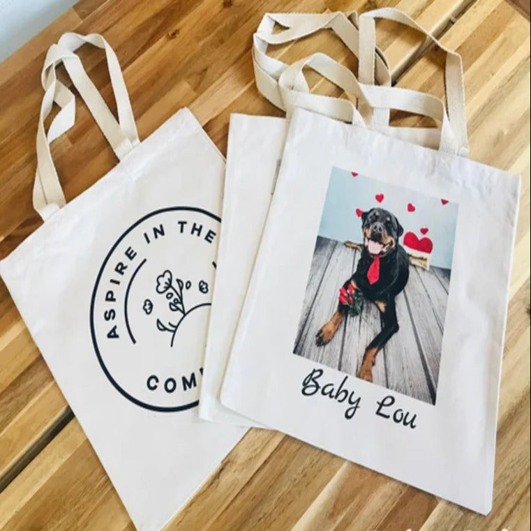 Custom Printed Cotton Tote Bags | Eco-Friendly Reusable Shopping Bags | Bulk Wholesale