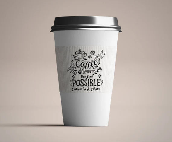Custom Printed Coffee Cup Sleeves | Eco-Friendly Brand Packaging Canada