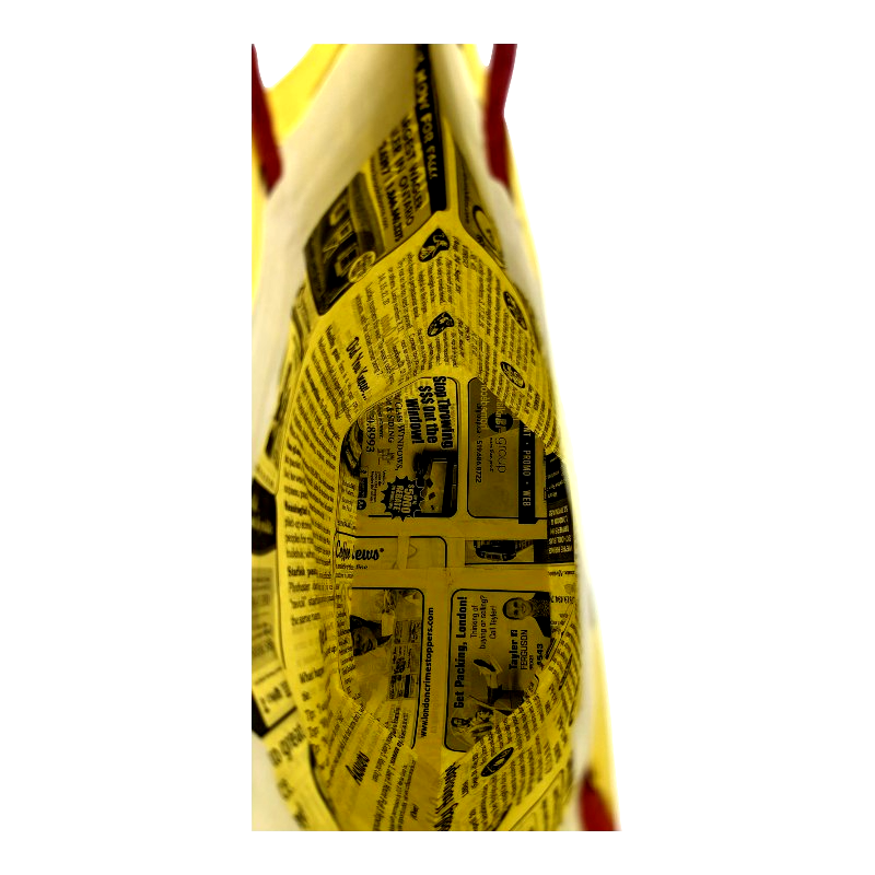 Yellow Coffee News Paper bags - Small size