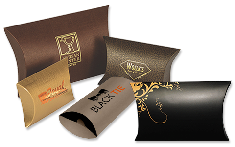 Custom Pillow Boxes | Jewelry, Gifts & Retail Packaging | Printed with Your Logo