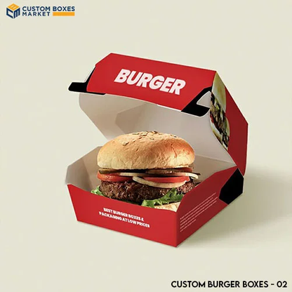 Custom Printed Hamburger Box | Eco Friendly Takeout Packaging | Restaurant Branding