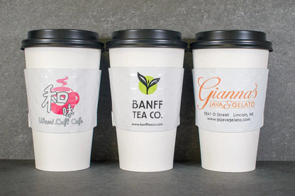 Custom Printed Coffee Cup Sleeves | Eco-Friendly Brand Packaging Canada