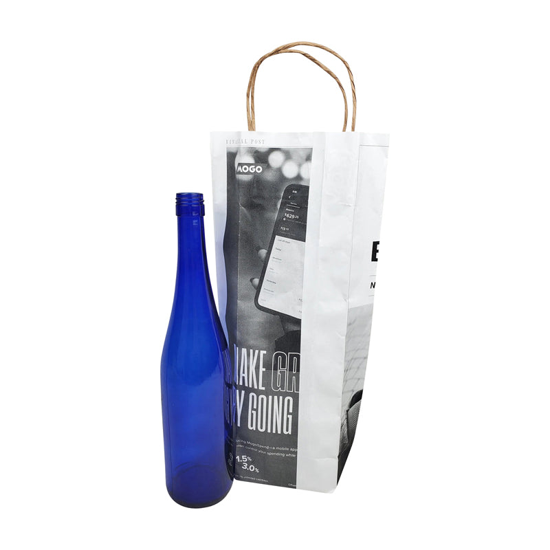 Wine paper bag - White