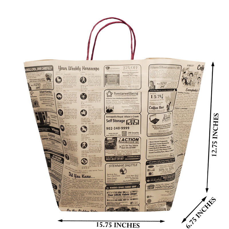 Coffee News Paper bags - Large size